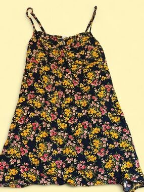 Navy Floral Mini Dress!